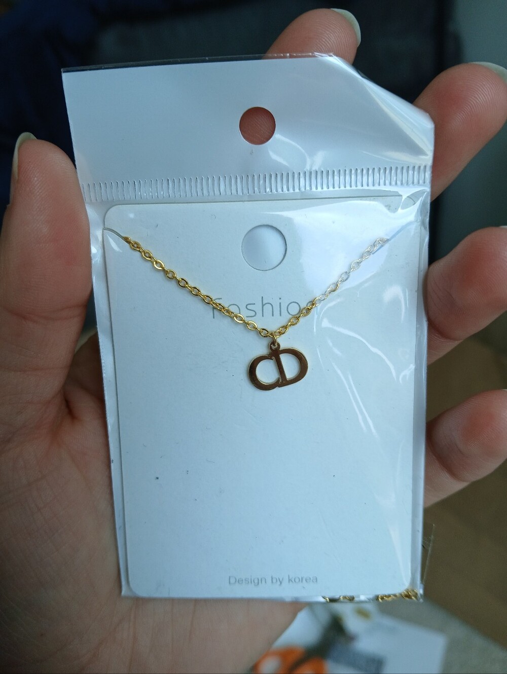 🤯 2/$15 🆕️Gold Plated Double-Ring Pendant Necklace - Brand New Giftable BNIP